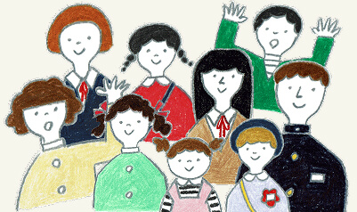 様々なタイプの子どもたちのイラスト