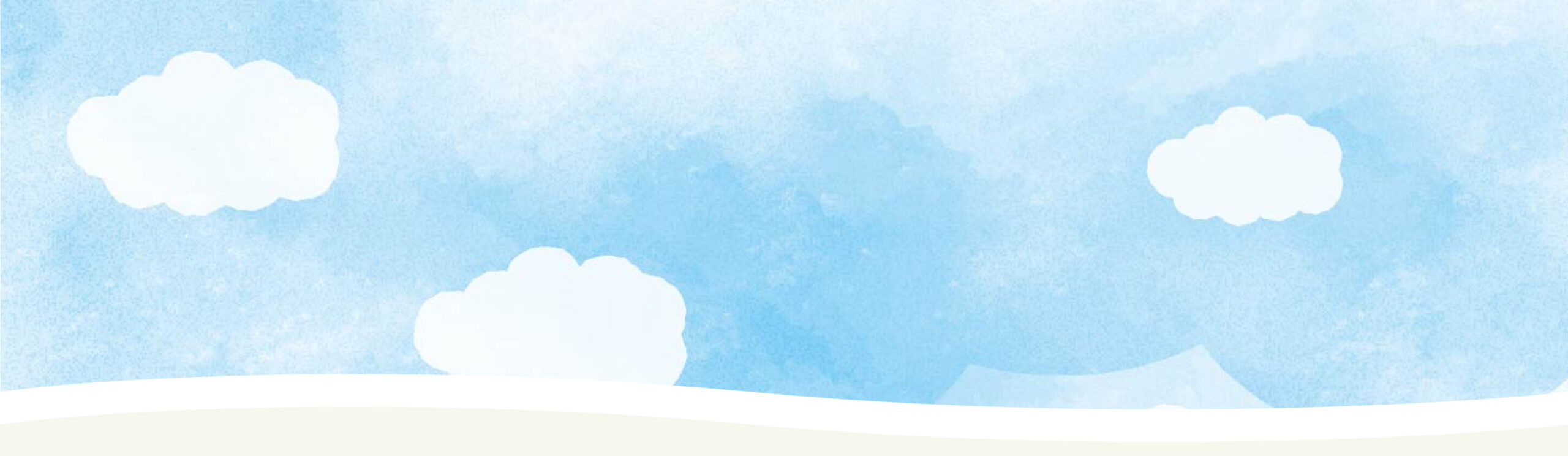 雲が浮かぶ青空のイラスト